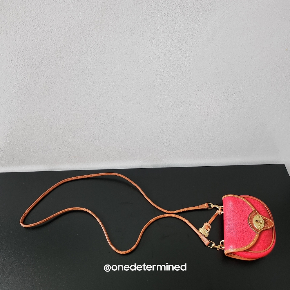 Vintage Dooney Red Leather Belt Bag - Picture 15 of 16